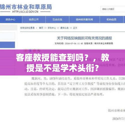 客座教授能查到吗？，教授是不是学术头衔？