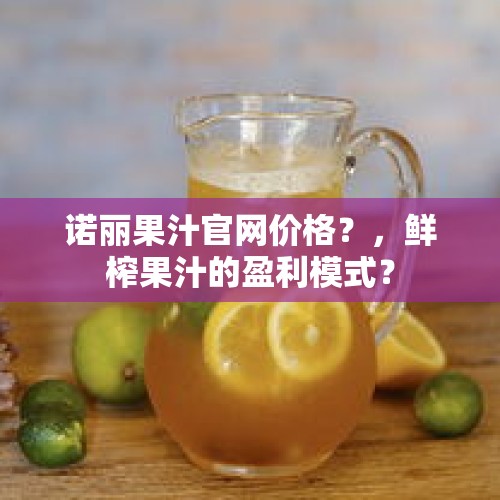 诺丽果汁官网价格？，鲜榨果汁的盈利模式？