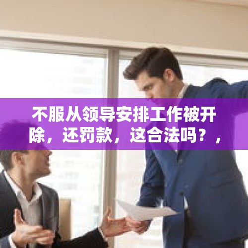 不服从领导安排工作被开除，还罚款，这合法吗？，不主动跟领导问好算是辞退理由嘛？