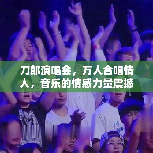 刀郎演唱会，万人合唱情人，音乐的情感力量震撼人心