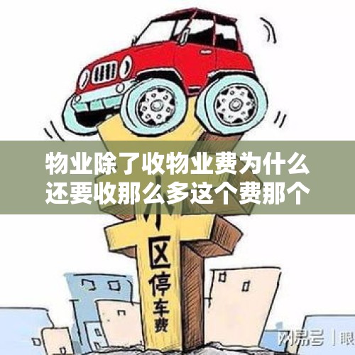 物业除了收物业费为什么还要收那么多这个费那个费？合法合理吗？，小区物业公司最怕政府哪个部门？