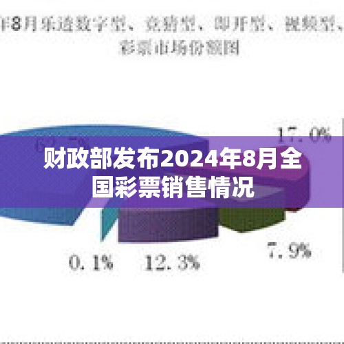 财政部发布2024年8月全国彩票销售情况