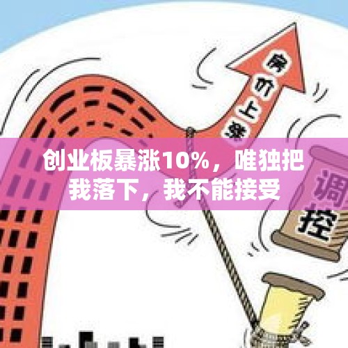 创业板暴涨10%，唯独把我落下，我不能接受