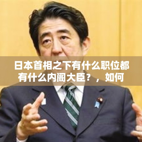 日本首相之下有什么职位都有什么内阁大臣？，如何评价安倍晋三再次当选日本首相？