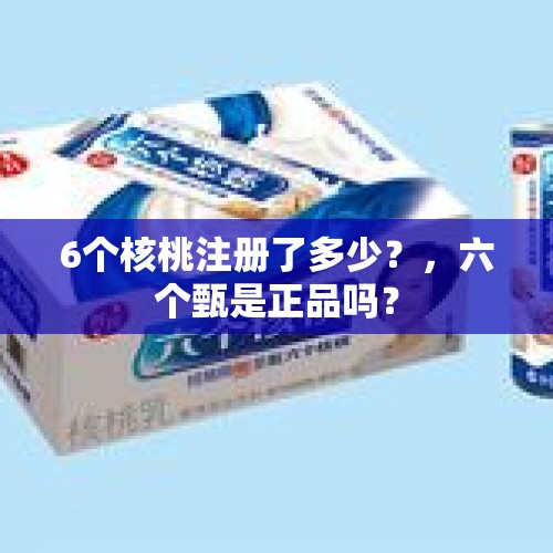 6个核桃注册了多少？，六个甄是正品吗？