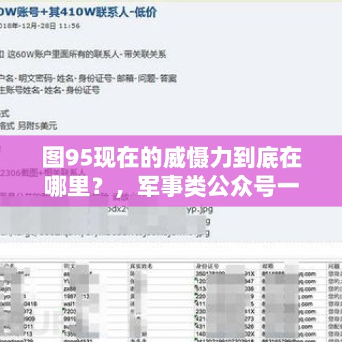 图95现在的威慑力到底在哪里？，军事类公众号一般带什么字样？