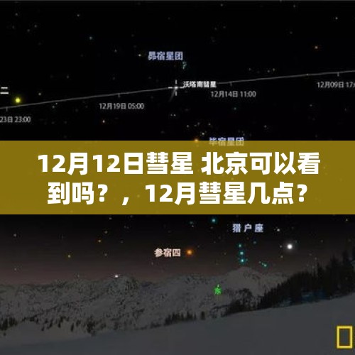 12月12日彗星 北京可以看到吗？，12月彗星几点？