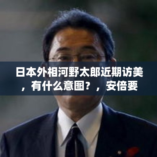 日本外相河野太郎近期访美，有什么意图？，安倍要求俄归还“北方领土"，欲和普京画上“休止符"，可能吗？