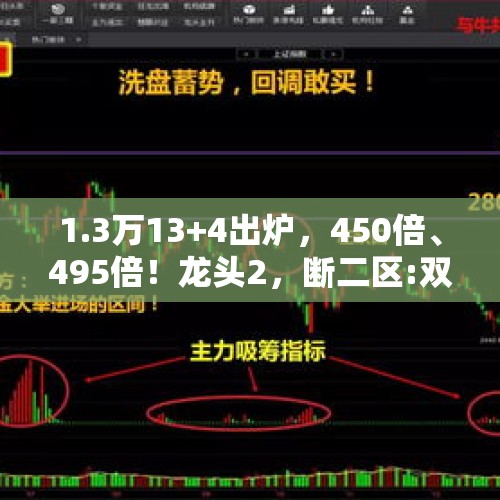 1.3万13+4出炉，450倍、495倍！龙头2，断二区:双色球24116晒票