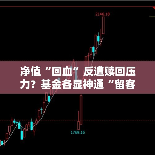 净值“回血”反遭赎回压力？基金各显神通“留客”