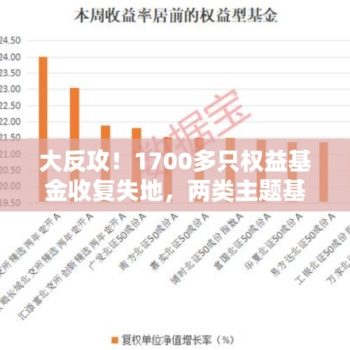 大反攻！1700多只权益基金收复失地，两类主题基金成主力军