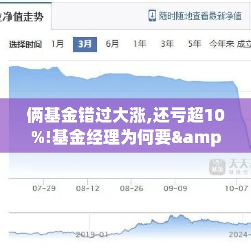 俩基金错过大涨,还亏超10%!基金经理为何要&amp;quot;追高&amp;quot;？