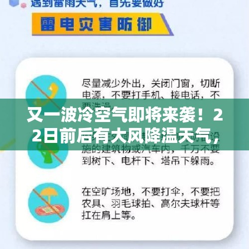 又一波冷空气即将来袭！22日前后有大风降温天气，最低温继续下滑