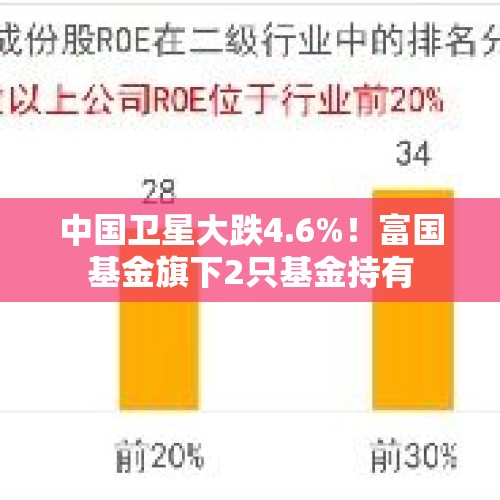 中国卫星大跌4.6%！富国基金旗下2只基金持有