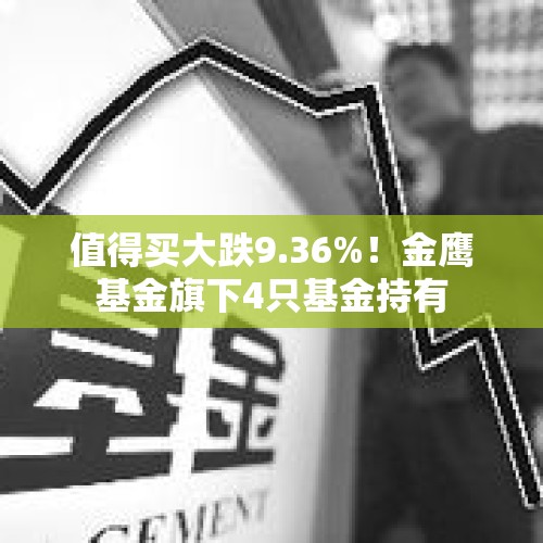 值得买大跌9.36%！金鹰基金旗下4只基金持有