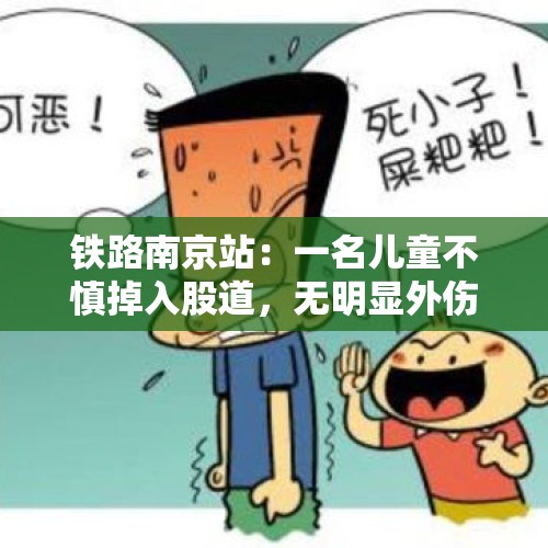 铁路南京站：一名儿童不慎掉入股道，无明显外伤 - 今日头条