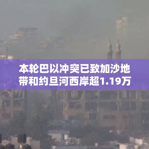 本轮巴以冲突已致加沙地带和约旦河西岸超1.19万名学生死亡 - 今日头条