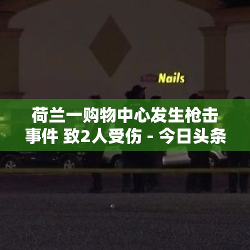 荷兰一购物中心发生枪击事件 致2人受伤 - 今日头条