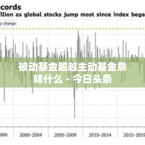 被动基金超越主动基金意味什么 - 今日头条