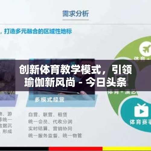 创新体育教学模式，引领瑜伽新风尚 - 今日头条