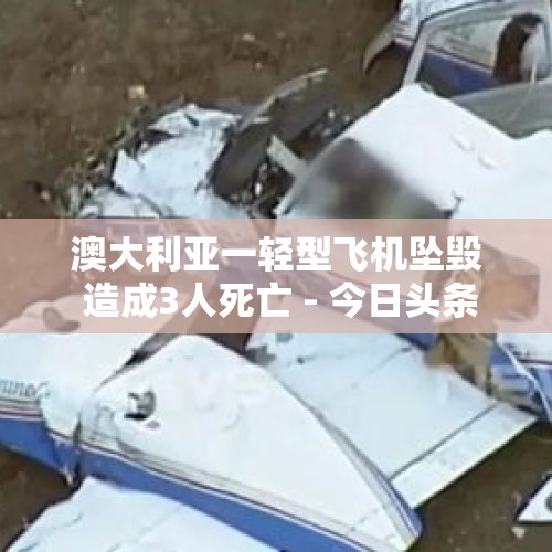 澳大利亚一轻型飞机坠毁 造成3人死亡 - 今日头条