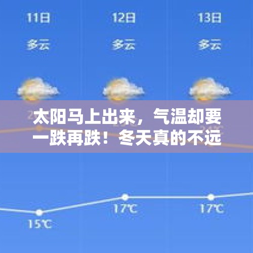 太阳马上出来，气温却要一跌再跌！冬天真的不远了 - 今日头条