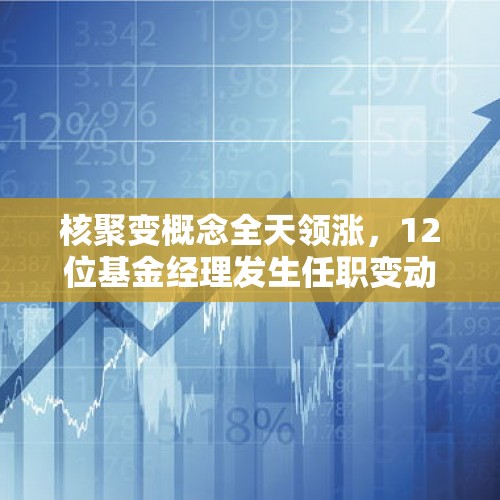 核聚变概念全天领涨，12位基金经理发生任职变动 - 今日头条