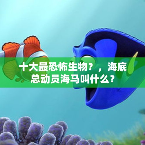 十大最恐怖生物？，海底总动员海马叫什么？