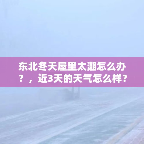 东北冬天屋里太潮怎么办？，近3天的天气怎么样？