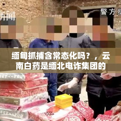 缅甸抓捕含常态化吗？，云南白药是缅北电诈集团的股东吗？