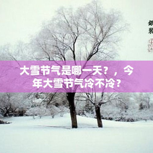 大雪节气是哪一天？，今年大雪节气冷不冷？