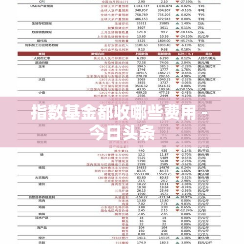 指数基金都收哪些费用 - 今日头条