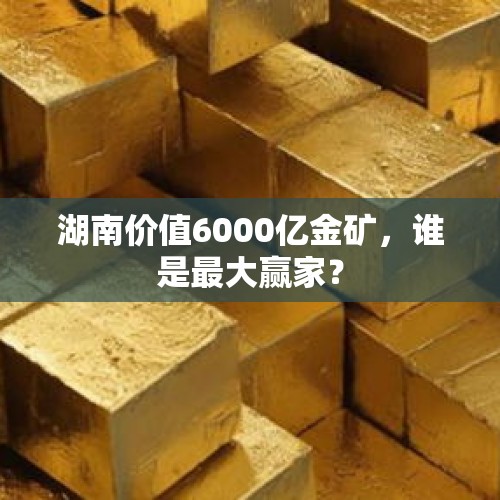 湖南价值6000亿金矿，谁是最大赢家？