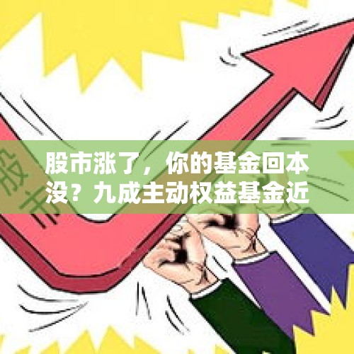 股市涨了，你的基金回本没？九成主动权益基金近三年告负，高位进场基民深套 - 今日头条