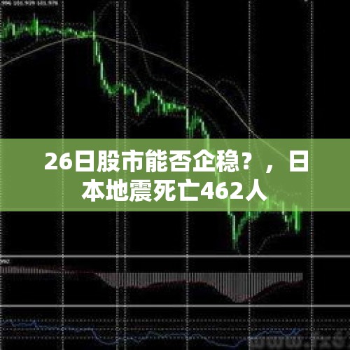 26日股市能否企稳？，日本地震死亡462人