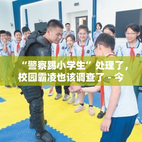 “警察踢小学生”处理了，校园霸凌也该调查了 - 今日头条