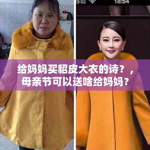 给妈妈买貂皮大衣的诗？，母亲节可以送啥给妈妈？