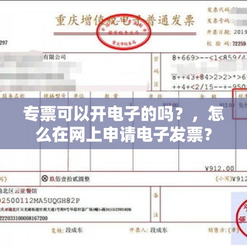 专票可以开电子的吗？，怎么在网上申请电子发票？