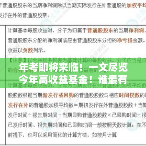 年考即将来临！一文尽览今年高收益基金！谁最有可能获得2024年收益冠军？ - 今日头条