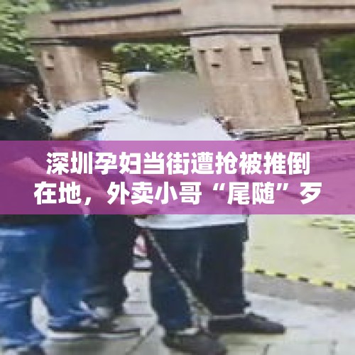 深圳孕妇当街遭抢被推倒在地，外卖小哥“尾随”歹徒协助警方破案, 你怎么看？，如何看待慈溪“网红”女教师割喉案凶手伏法后，受害者家连日被多人围堵？凶手家人的行为违不违法？