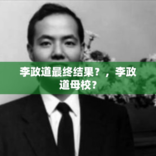 李政道最终结果？，李政道母校？