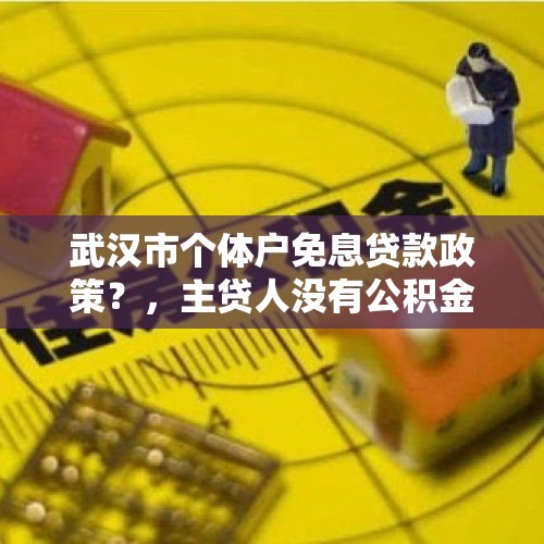 武汉市个体户免息贷款政策？，主贷人没有公积金可以商转公吗？