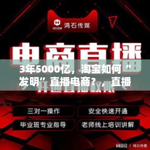 3年5000亿，淘宝如何“发明”直播电商？，直播抽象式卖货走红