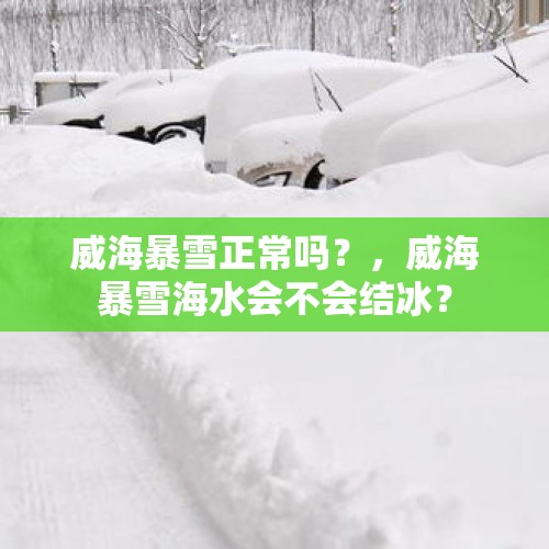 威海暴雪正常吗？，威海暴雪海水会不会结冰？