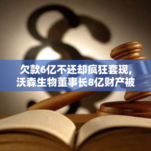 欠款6亿不还却疯狂套现,沃森生物董事长8亿财产被查封。大家怎么看？，董事长等了10年套现