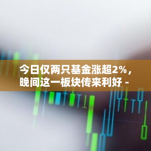 今日仅两只基金涨超2%，晚间这一板块传来利好 - 今日头条