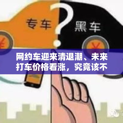 网约车迎来清退潮、未来打车价格看涨，究竟该不该清退？，专车、快车、顺风车与出租车各自的优劣势是什么？