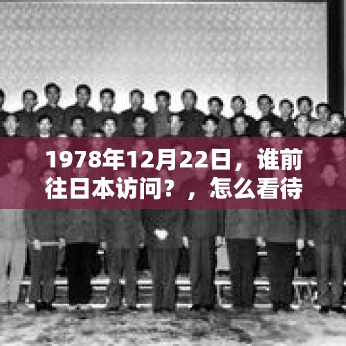 1978年12月22日，谁前往日本访问？，怎么看待从10月21至24日，泽连斯基对日本进行正式访问呢？