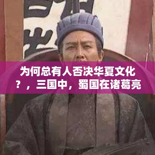 为何总有人否决华夏文化？，三国中，蜀国在诸葛亮死后还存在了将近30年，是谁的功劳？